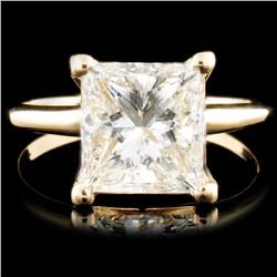 14K Gold 3.02ct Solitaire Diamond Ring