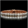 14K Gold 6.36ctw Brown Diamond Bracelet
