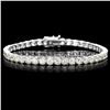 ^18k White Gold 12.00ct Diamond Tennis Bracelet