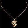 Image 2 : 14K Gold 0.08ctw Diamond Pendant