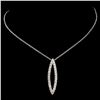 Image 2 : 14K Gold 0.43ctw Diamond Pendant