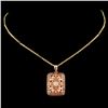 Image 2 : 14K Gold 0.38ctw Fancy Diamond Pendant