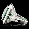 Image 3 : 18K Gold 23.82ct Tourmaline & 3.43ctw Diamond Ring
