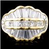 Image 1 : 14K Yellow Gold 4.28ctw Diamond Ring