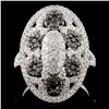 Image 1 : 14K White Gold 1.24ctw Fancy Color Diamond Ring