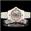 Image 1 : Rolex YG/SS DateJust Ladies Diamond Wristwatch