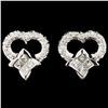 Image 1 : 18K Gold 0.81ctw Diamond Earrings