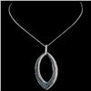 Image 1 : 14K White Gold 1.13ctw Fancy Color Diamond Pendant