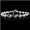 Image 1 : 14K White Gold 1.00ctw Diamond Bracelet