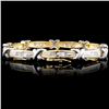Image 2 : 14K TT 1.24ct Ladies Diamond Bracelet