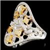 Image 2 : 18K Gold 1.33ctw Fancy Color Diamond Ring