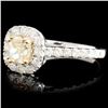 Image 2 : 18K Gold 1.20ctw Fancy Diamond Ring