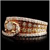 Image 2 : 14K Rose Gold 2.19ctw Diamond Ring