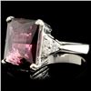 Image 2 : 14K Gold 7.92ct Tourmaline & 0.23ctw Diamond Ring