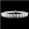 Image 1 : 14K Gold 7.78ctw Diamond Bracelet