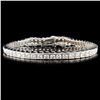 Image 1 : 14K Gold 7.32ctw Diamond Bracelet