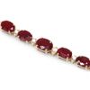 Image 2 : `14k Gold 15ct Ruby 0.60ct Diamond Bracelet