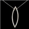 Image 1 : 14K Gold 0.84ctw Diamond Pendant
