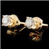 Image 2 : 14K Gold 0.84ctw Diamond Earrings