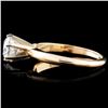 Image 3 : 14K Gold 0.78ct Diamond Ring