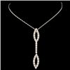 Image 2 : 14K Gold 0.88ctw Diamond Pendant