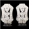 Image 1 : 18K Gold 0.68ctw Diamond Earrings