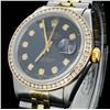 Image 3 : Rolex YG/SS DateJust Men's 1.00ct Diamond Watch