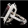 Image 3 : 14K Gold 10.74ct Tourmaline & 2.04ctw Diamond Ring