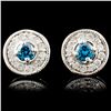 Image 1 : 14K Gold 0.53ctw Fancy Color Diamond Earrings