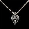 Image 1 : 14K Gold 0.57ctw Fancy Color Diamond Pendant