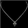 Image 2 : 14K Gold 0.57ctw Fancy Color Diamond Pendant
