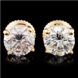 14K Gold 1.68ctw Diamond Earrings