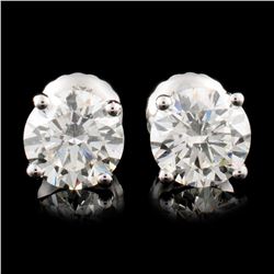 14K Gold 1.42ctw Diamond Earrings