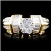 Image 1 : 14K Gold 1.10ctw Diamond Ring