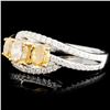 Image 2 : 18K Gold 1.19ctw Fancy Diamond Ring
