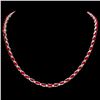 Image 1 : `14k Gold 28ct Ruby 1.20ct Diamond Necklace