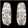 Image 1 : 18K Gold 1.91ctw Diamond Earrings