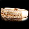 Image 2 : 14K Gold 0.81ctw Fancy Color Diamond Ring