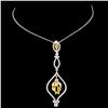 Image 2 : 18K Gold 1.26ctw Fancy Diamond Pendant