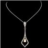 Image 2 : 18K Gold 0.9ctw Diamond Pendant