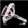 Image 3 : 14K Gold 6.49ct Tourmaline & 0.97ctw Diamond Ring