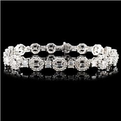 18K Gold 4.54ctw Diamond Bracelet