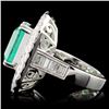 Image 3 : 18K Gold 7.27ct Emerald & 3.62ctw Diamond Ring