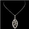 Image 2 : 14K Gold 0.92ctw Fancy Color Diamond Pendant