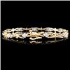 Image 2 : 14K Gold 1.00ctw Diamond Bracelet