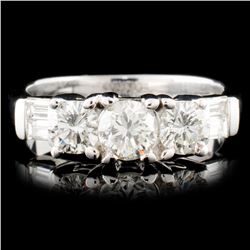 18K Gold 1.01ctw Diamond Ring