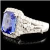 Image 2 : 14K Gold 2.83ct Tanzanite & 0.81ctw Diamond Ring