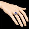 Image 3 : 14K Gold 2.83ct Tanzanite & 0.81ctw Diamond Ring