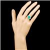 Image 4 : 18K Gold 3.45ct Emerald & 0.54ctw Diamond Ring