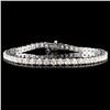 Image 1 : 14K Gold 4.00ctw Diamond Bracelet